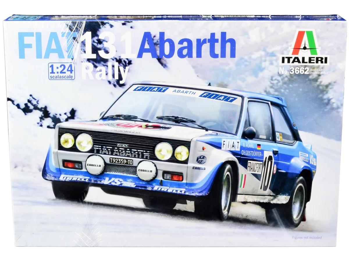 Italeri Italeri Fiat 131 Abarth Rally #10 Montecarlo 1980 1/24 Scale Model Kit — product photo