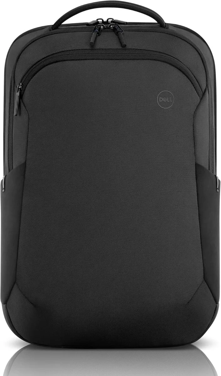 Black 17 inch notebook backpack with padded compartments