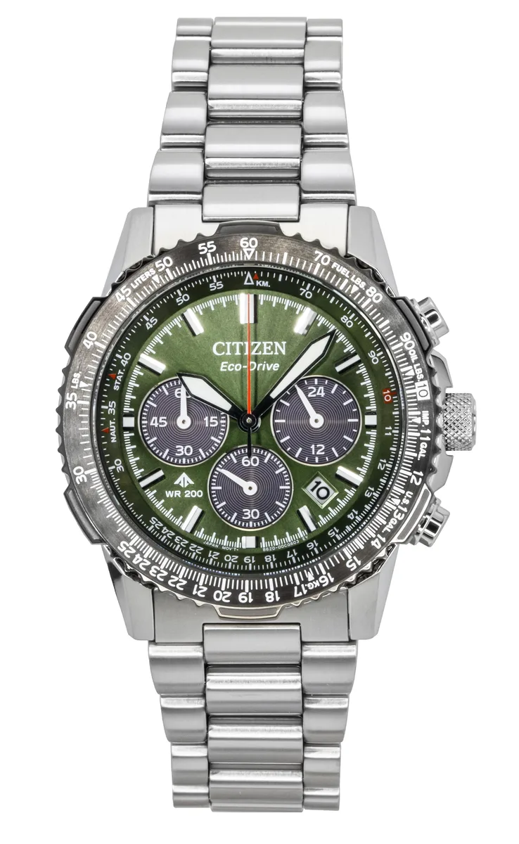 Citizen Citizen Promaster Chronograph Green Dial Eco-Drive 200M CA4664-60W Watch — product photo
