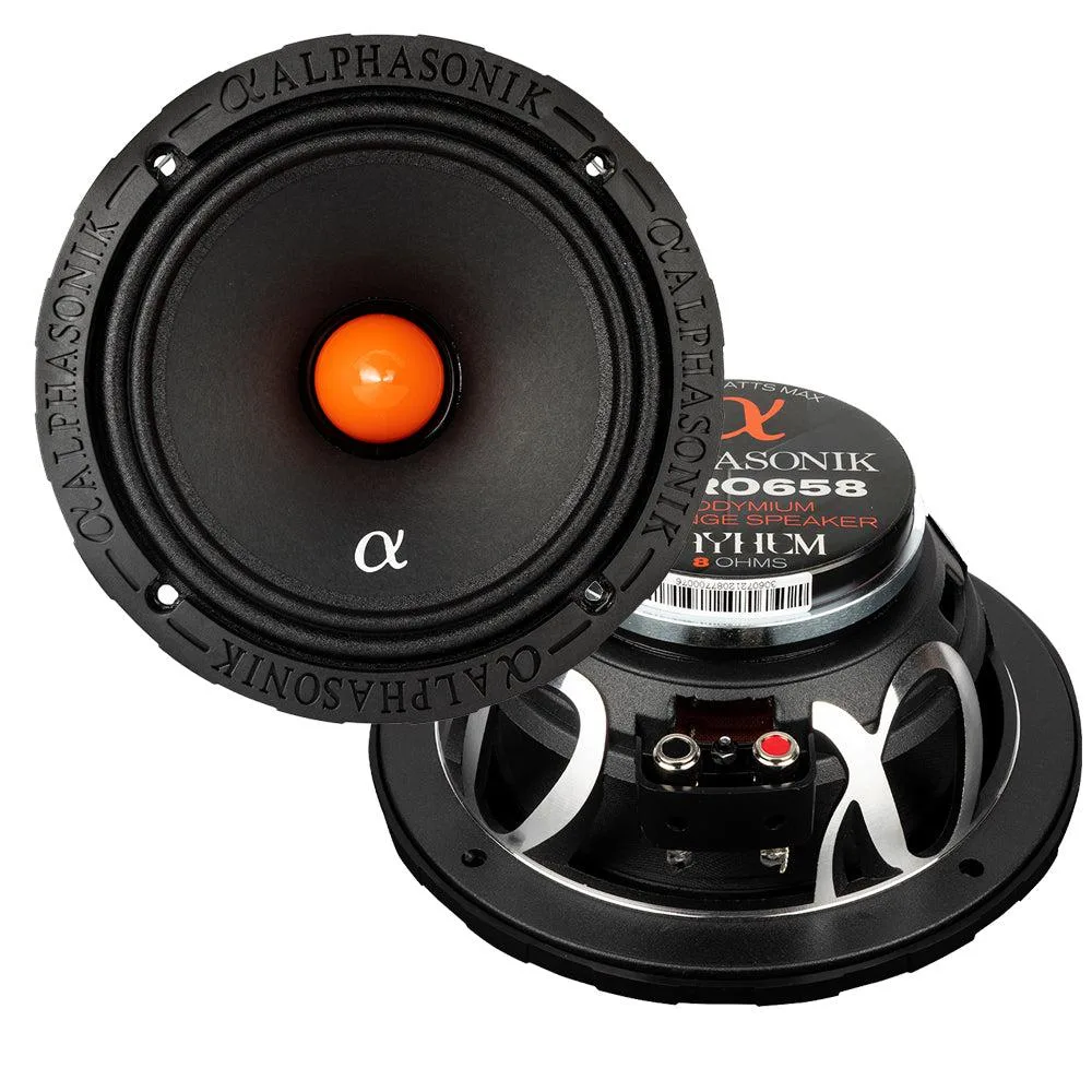 ALPHASONIK ALPHASONIK MPRO658 6.5" midrange car speaker pair 350W RMS 8 ohm — product photo