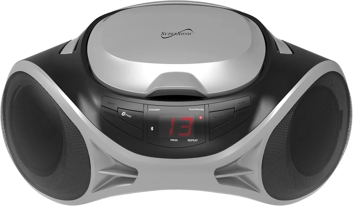 SUPERSONIC SUPERSONIC SC-726BT Silver boombox — product photo