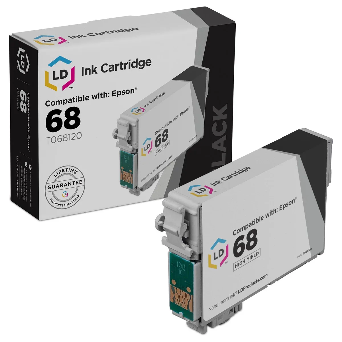 LD Products LD Products Epson 68 T068120 High Yield Black Ink Cartridge — product photo
