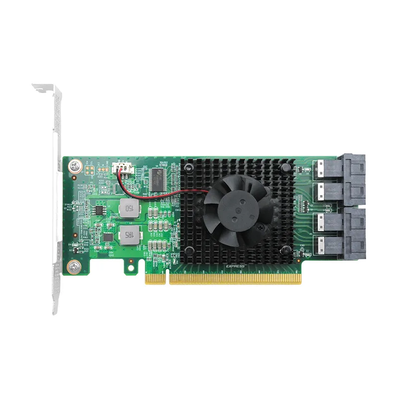 Shenzhen Lianrui Information Technology Shenzhen Lianrui Information Technology LRNV9347-4I 4 Port PCIe 3.0 x16 U.2 NVMe Expansion Card — product photo