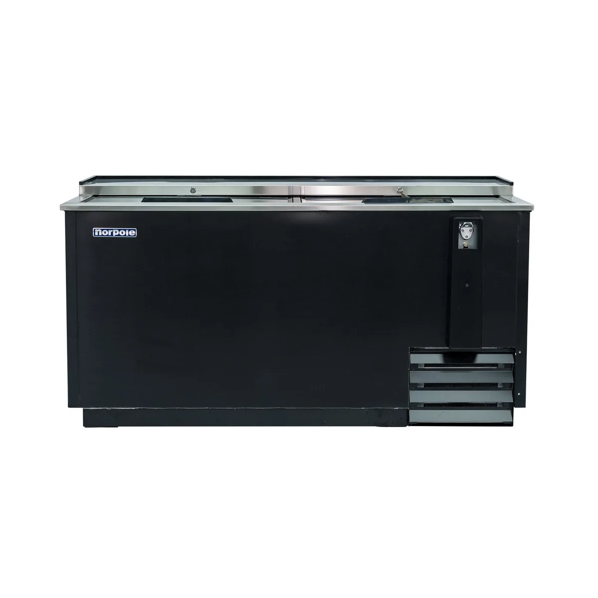Magic Chef Magic Chef Commercial 65 in 18 cu ft Sliding Door Beer Cooler Black — product photo