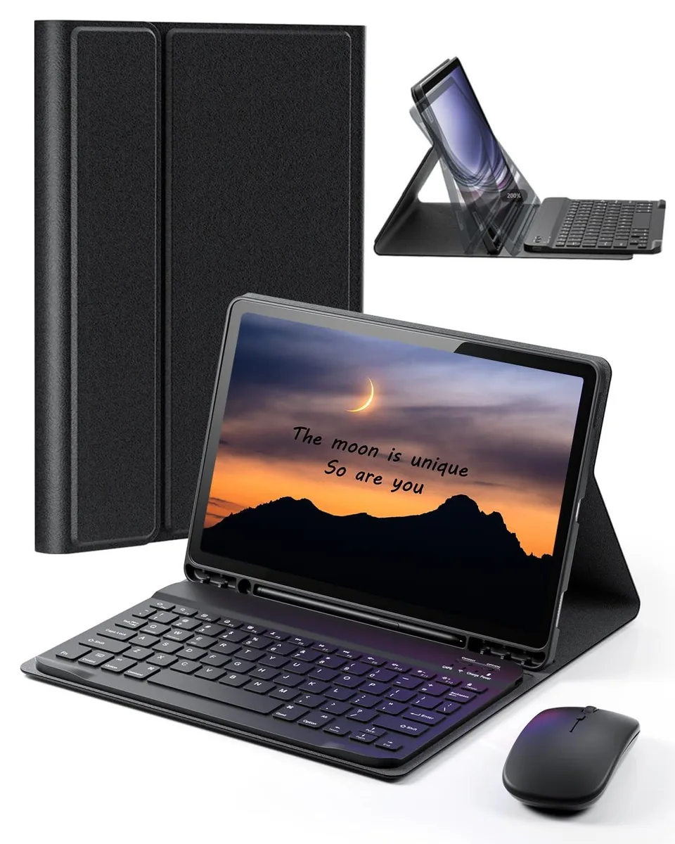  Keychron TUNKARMOR Case Keyboard for Samsung Galaxy Tab A8 10.5 inch 2022 2021 SM-X200 SM-X205 Black — product photo