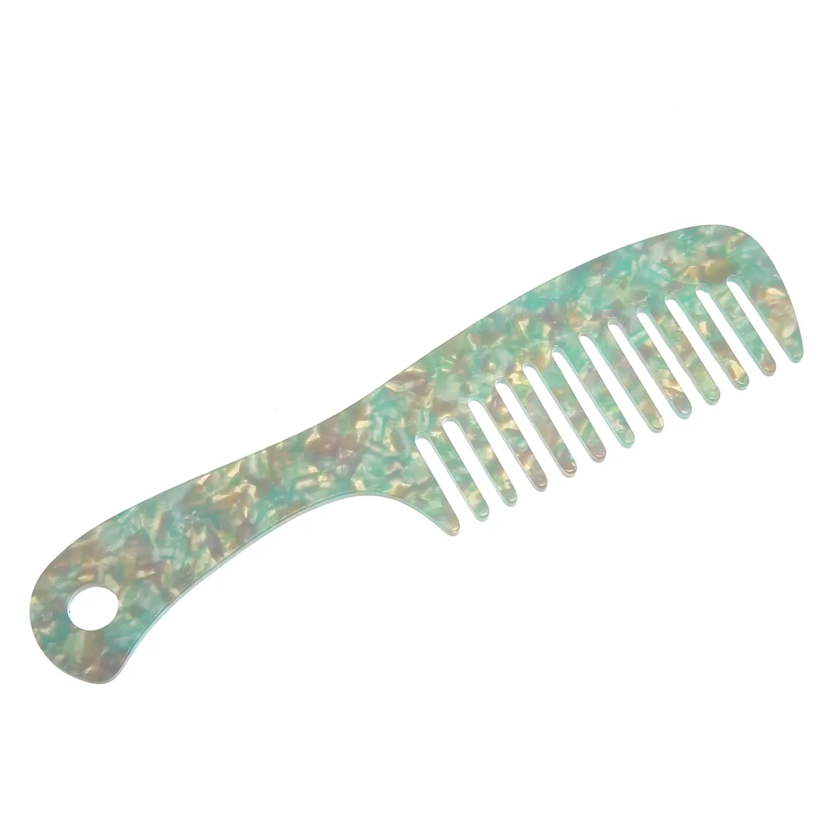 Unique-Bargains Unique-Bargains Hair Comb Wide Tooth Anti-Static Green 18.7x4.5cm — product photo