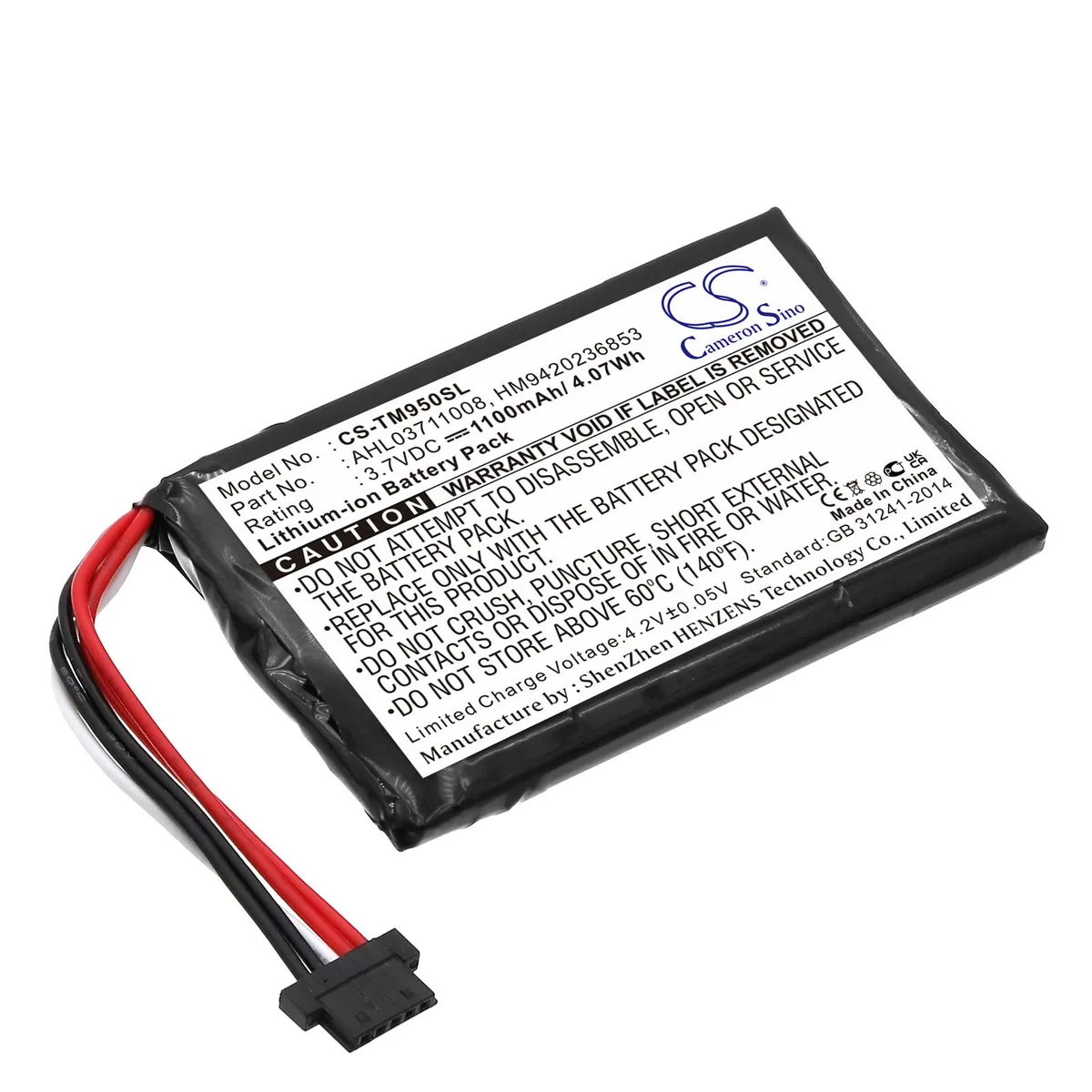 Cameron & Co Cameron & Co DS-CS-TM950SL GPS Accessory 1.1 Ah Black — product photo