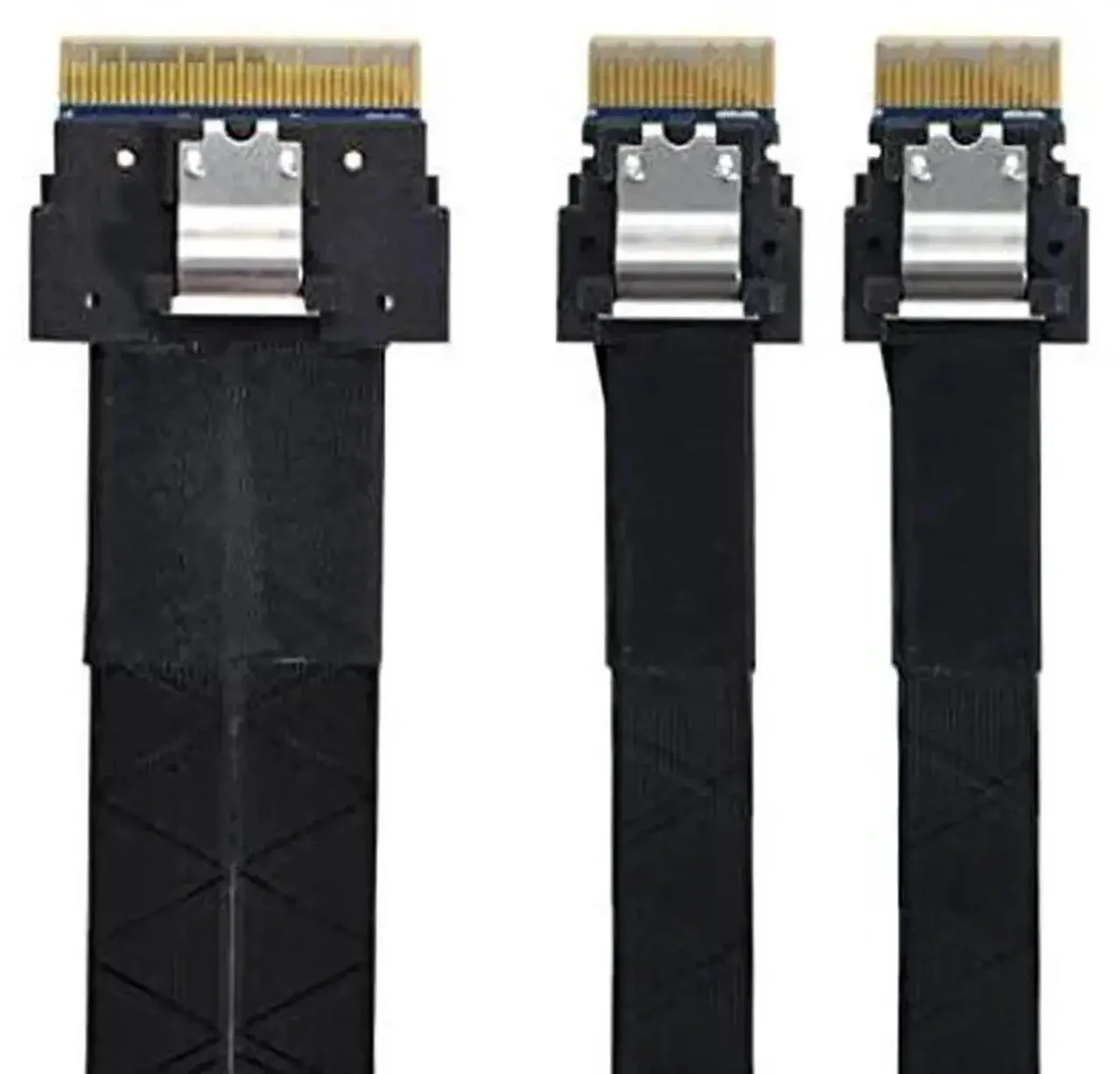 SMUGDESK SMUGDESK 40cm PCIe 4.0 Slimline SAS Splitter Cable SFF-8654 8I 74Pin to Dual SFF-8654 4I 38Pin — product photo