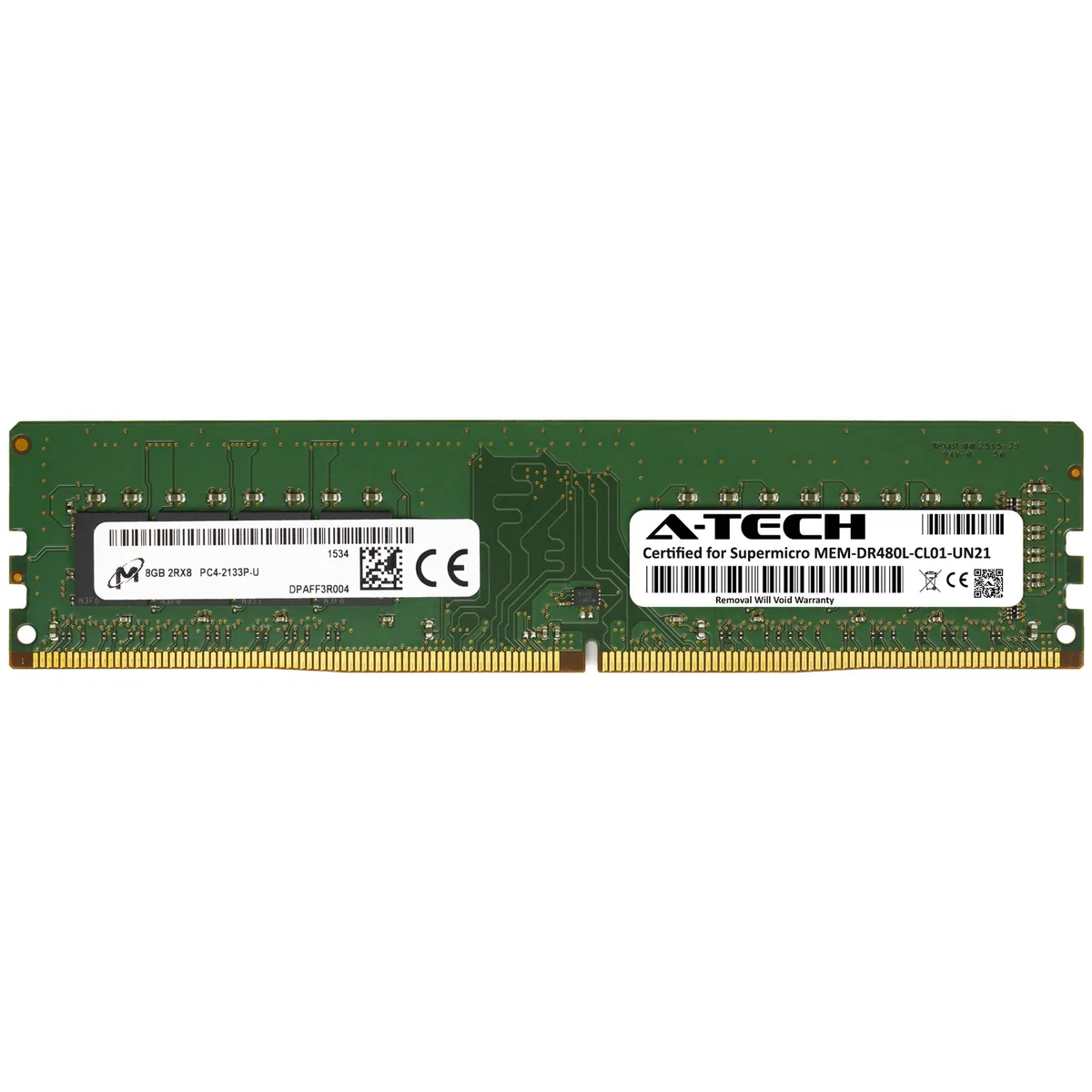 A-Tech A-Tech 8GB DDR4 2133MHz CL15 1.2V Non-ECC DIMM 288-Pin Desktop RAM — product photo