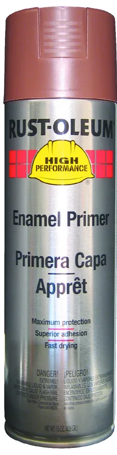 Red aerosol can, flat finish, 15 oz