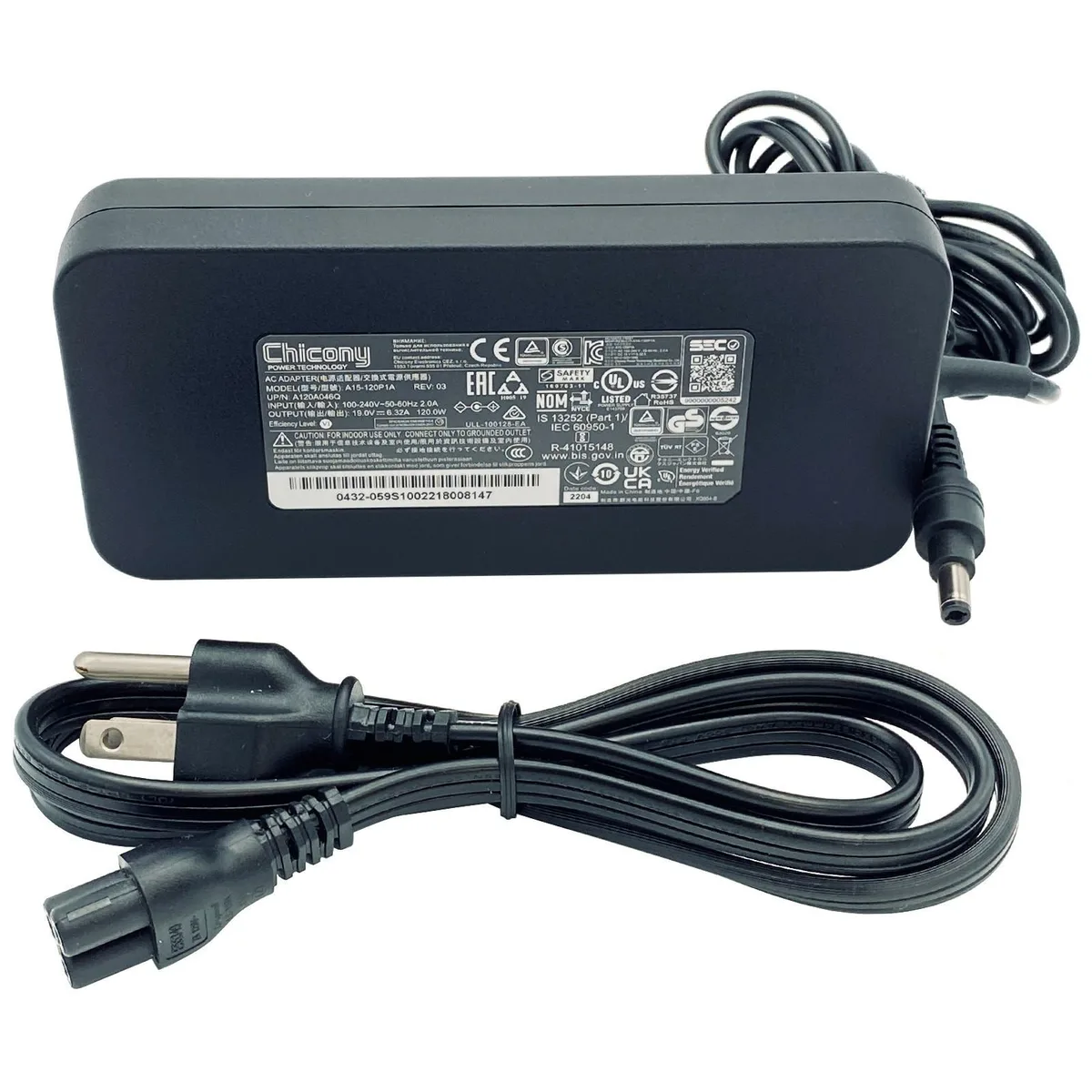 Chicony Chicony A15-120P1A 120W 19V 6.32A power adapter 5.5mm — product photo