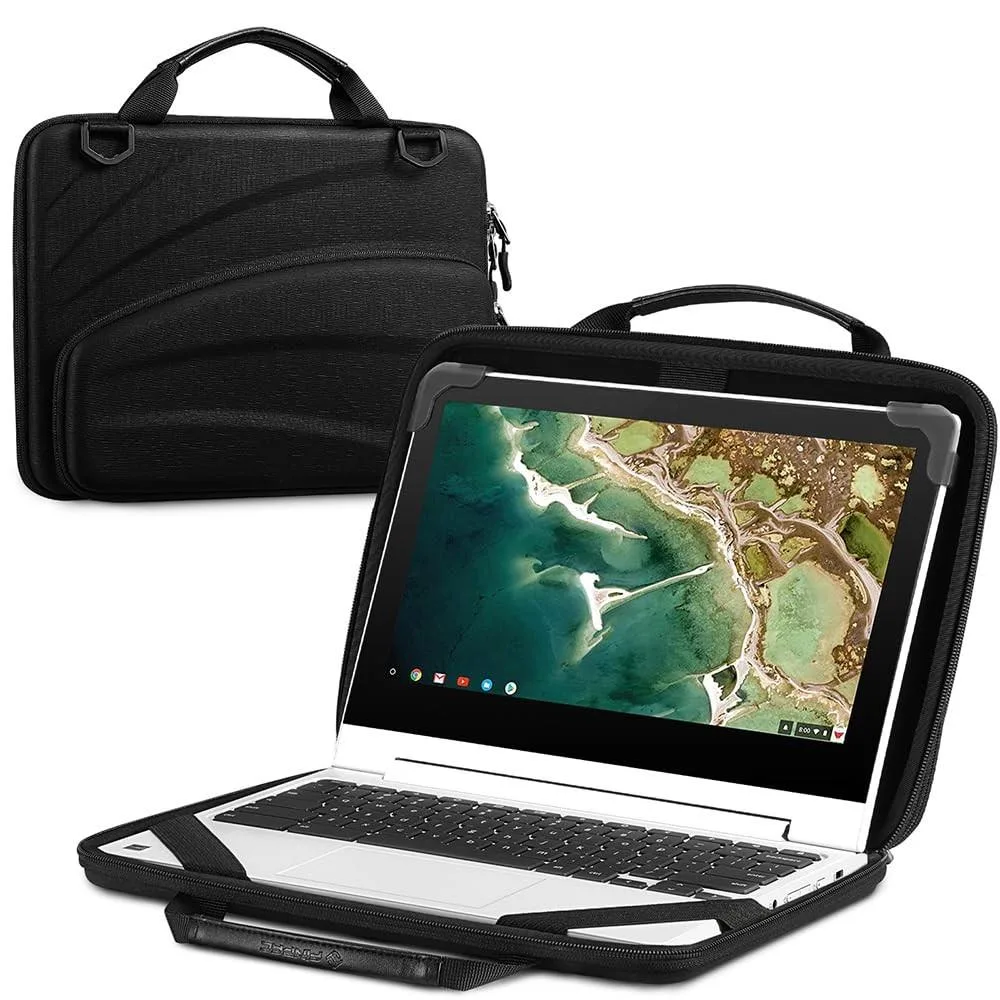 Fintie Fintie 11-11.6 Inch Chromebook Sleeve Case Black 2 in 1 accessory — product photo