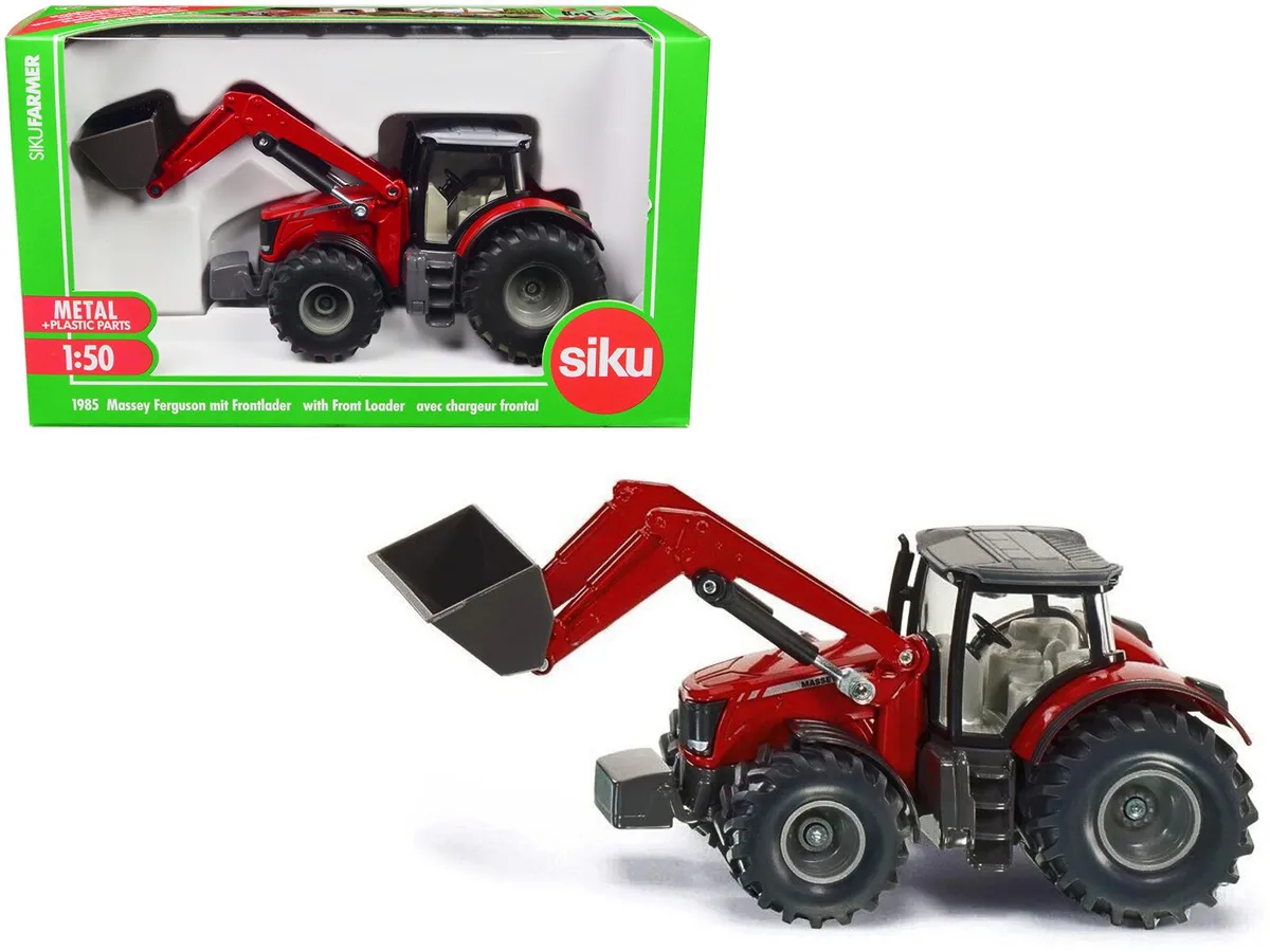 Siku Siku Massey Ferguson 8690 Tractor with Front Loader Red 1/50 Diecast hobby collectible — product photo