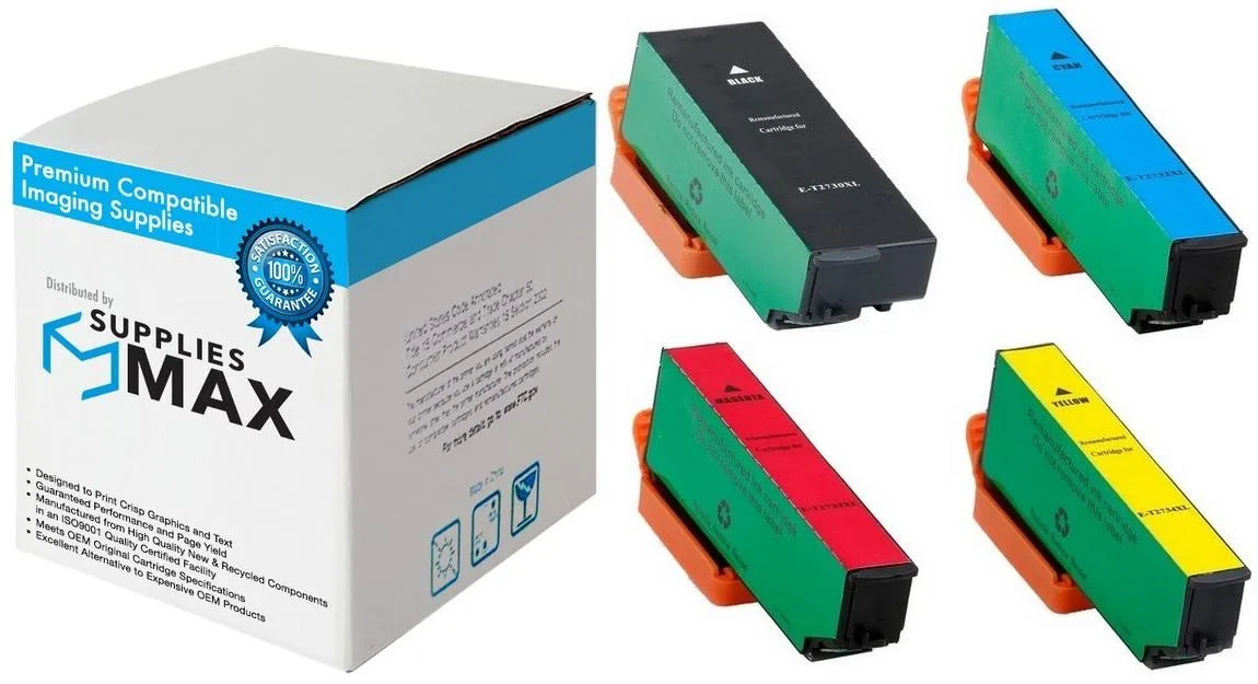 SuppliesMax SuppliesMax T273XLMP High Yield Inkjet Combo Pack (BK/C/M/Y) — product photo