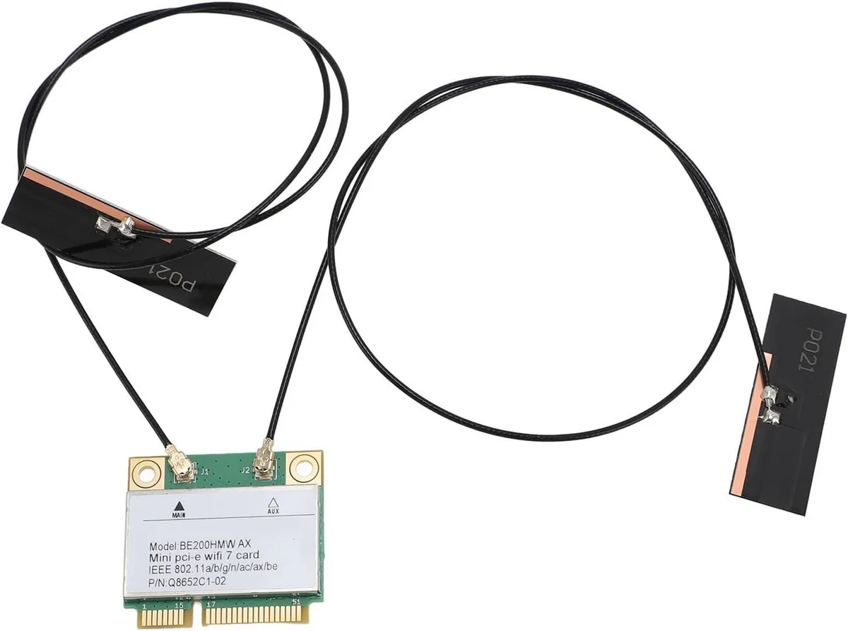 Avantalk Avantalk WiFi 7 Tri Band Half Mini PCIe Wireless Adapter 8774Mbps with Antenna — product photo