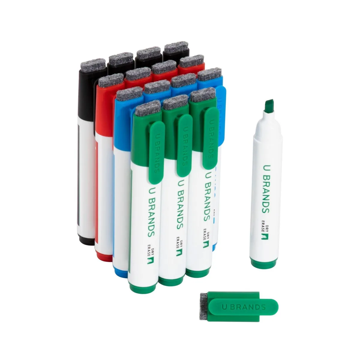 Dry Erase Markers Chisel Tip Set 16 Pack Assorted Colors — product photo