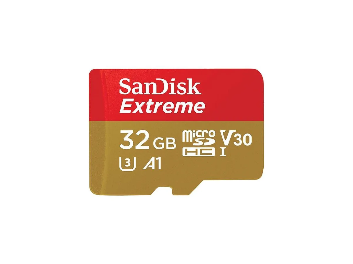 SanDisk SanDisk Extreme 32GB microSDHC V30 U3 UHS-I memory card — product photo