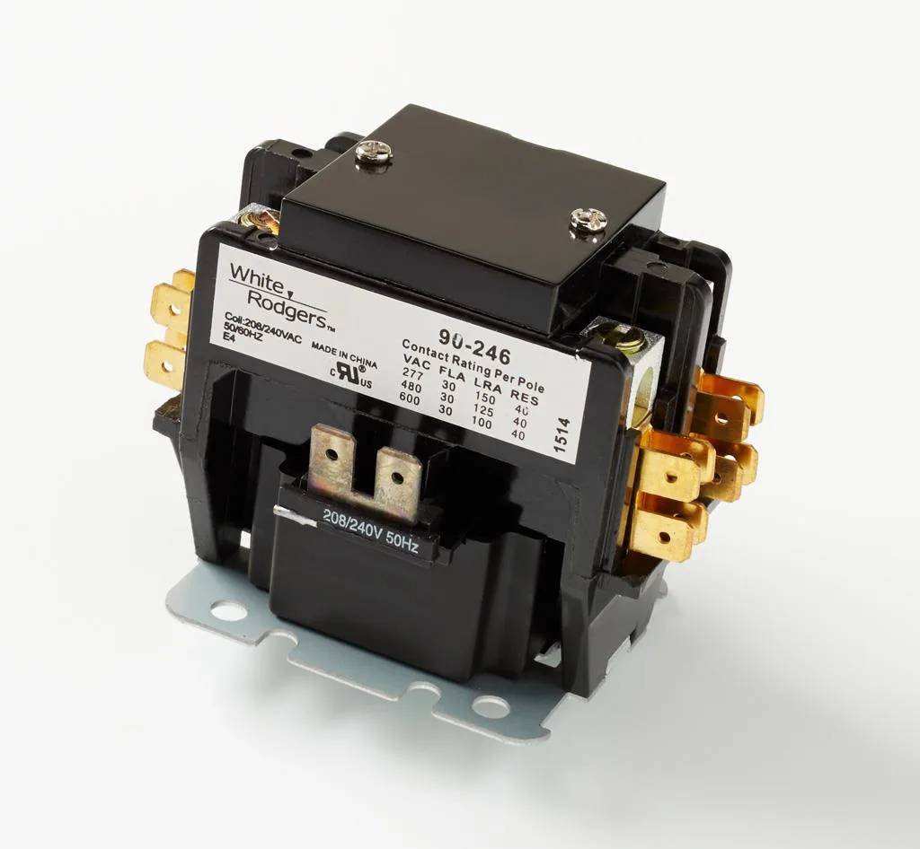 Emerson Climate Technologies Emerson Climate Technologies 90-245 2 Pole HVAC Contactor 120 VAC 30 Amp — product photo