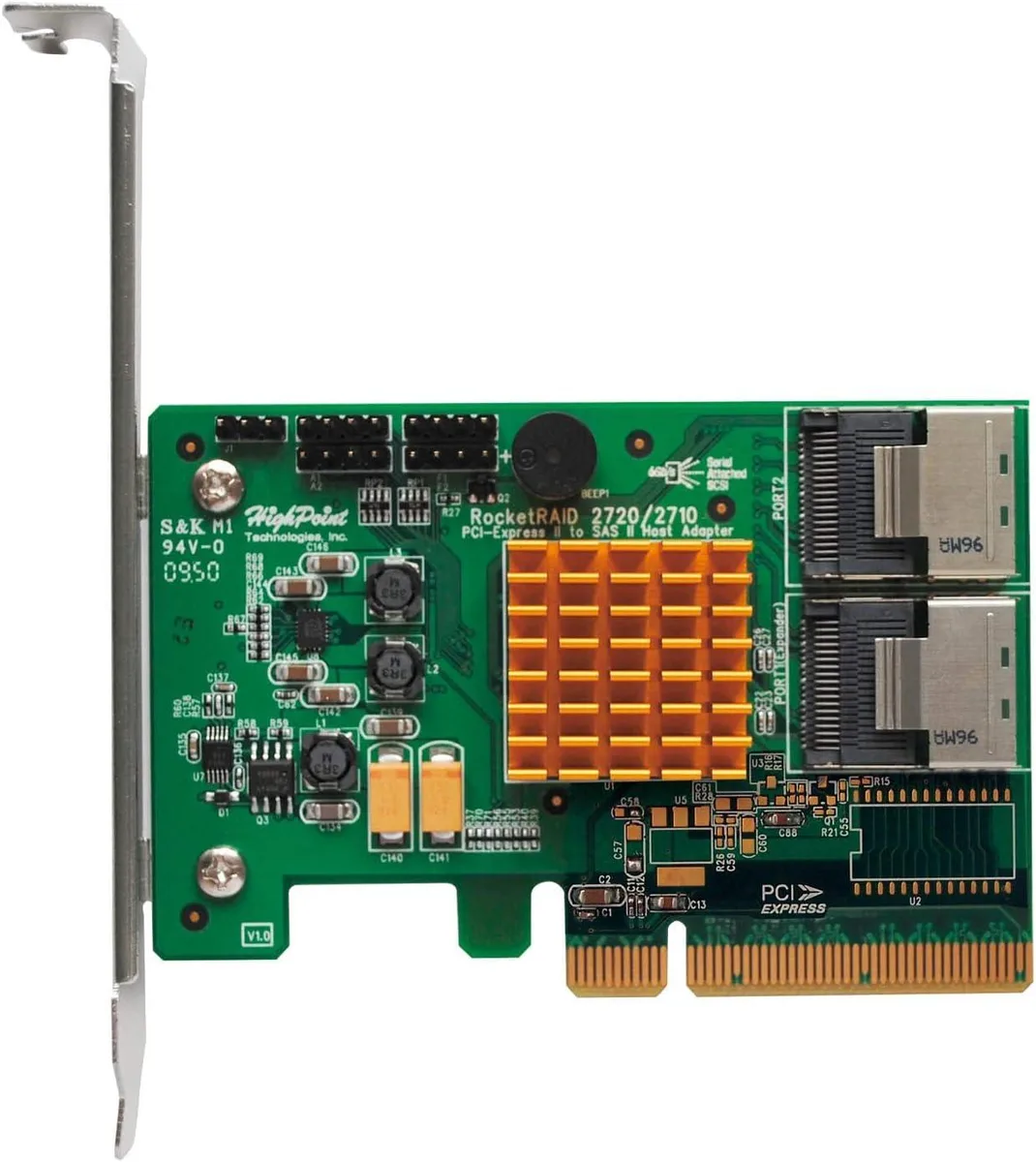 LSI LSI RocketRAID 2720SGL 8-Port SAS 6Gb/s PCIe 2.0 x8 RAID HBA — product photo