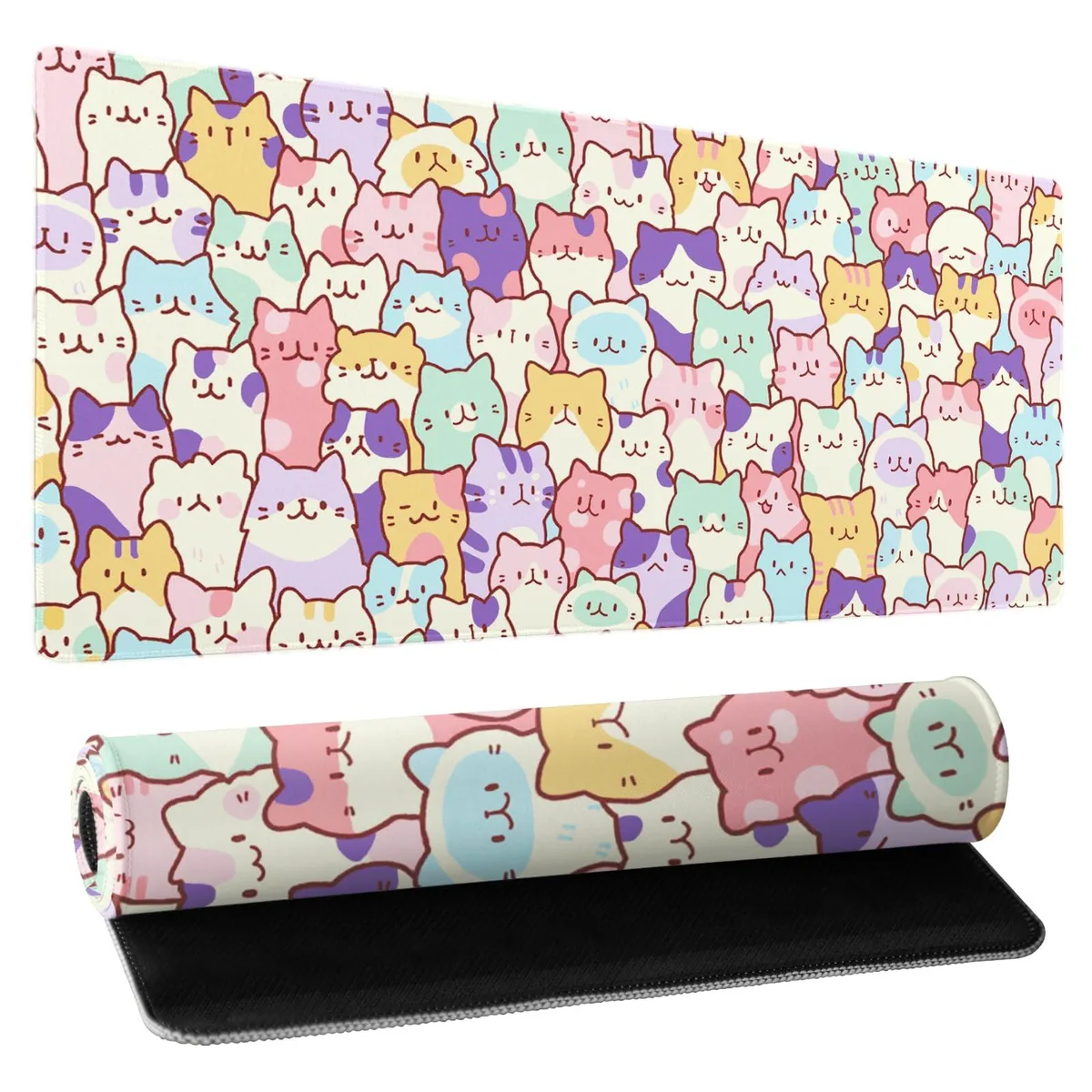  Kawani 66qfpqfpGRNOBT8230802 Cute Cats mouse pad 31.5x11.8 in — product photo