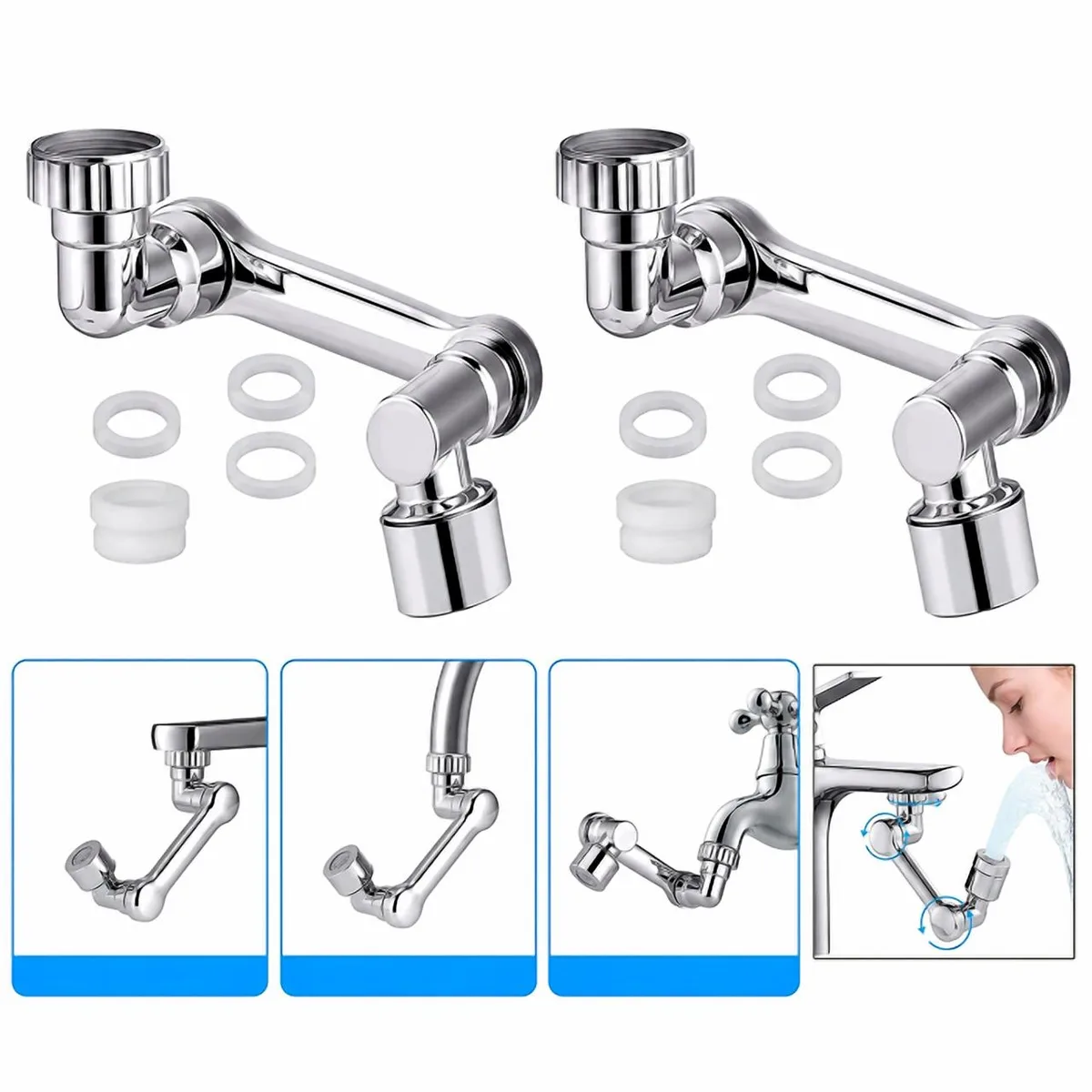 The Perfect Part The Perfect Part 2 Pack 1080° Swivel Faucet Aerator — product photo