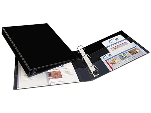Avery Avery 79989 Heavy-Duty Vinyl EZD Ring Binder, 1" Capacity, Black — product photo