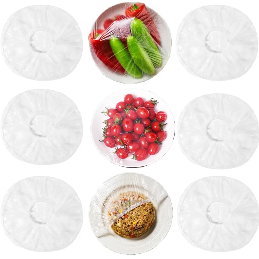 White disposable bowl covers, 160 pack, 42 cm stretch
