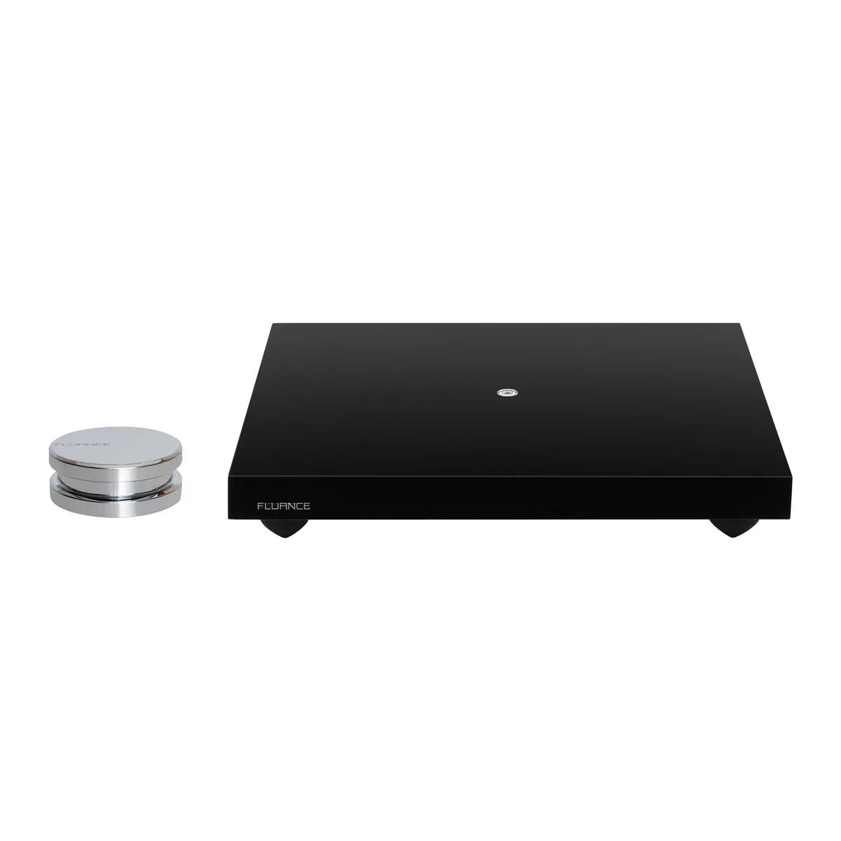 Fluance Fluance IB40TRW02 Turntable Isolation Base & Record Weight Stabilizer Piano Black — product photo