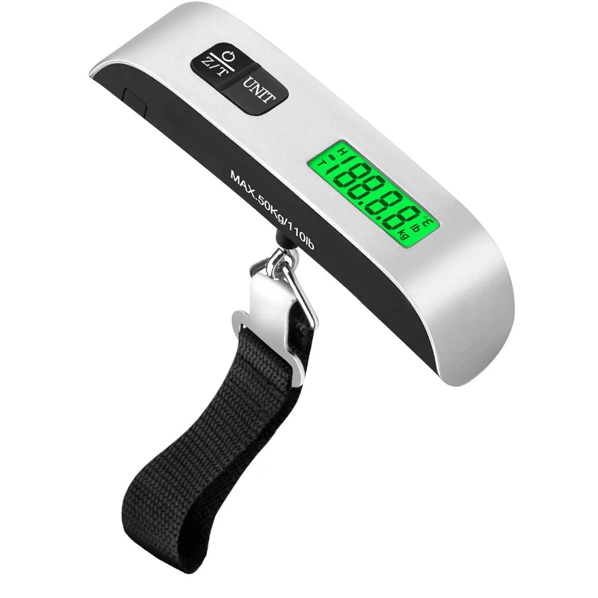 SOEWIOU SOEWIOU 14121 Hanging Luggage Scale 110 lb Grey — product photo