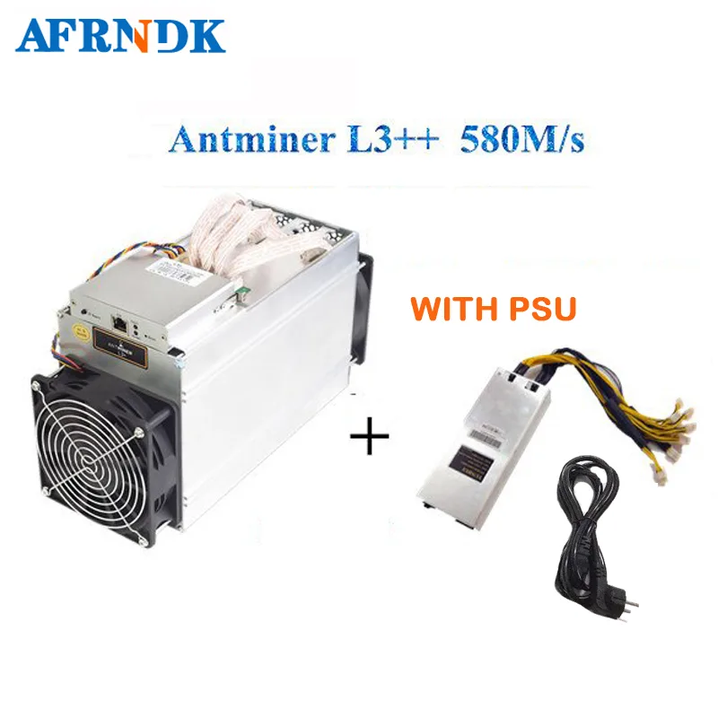 AFRNDK AFRNDK ANTMINER L3++ 580MH/s Scrypt Miner with PSU — product photo