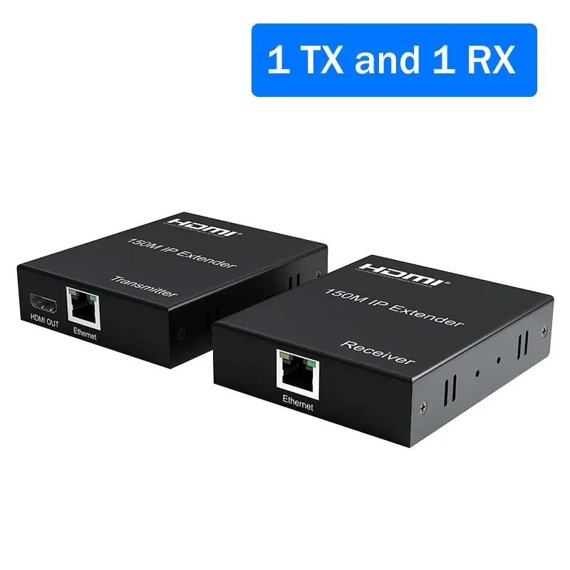 YINGHUA YINGHUA 150M HDMI Extender over IP TCP Cat5e/6 1080P EU Plug 1 TX 1 RX — product photo