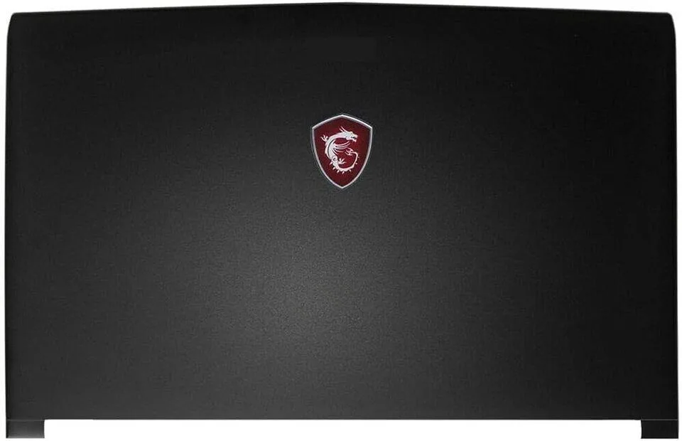 New top back cover for MSI GP62 laptop, black plastic
