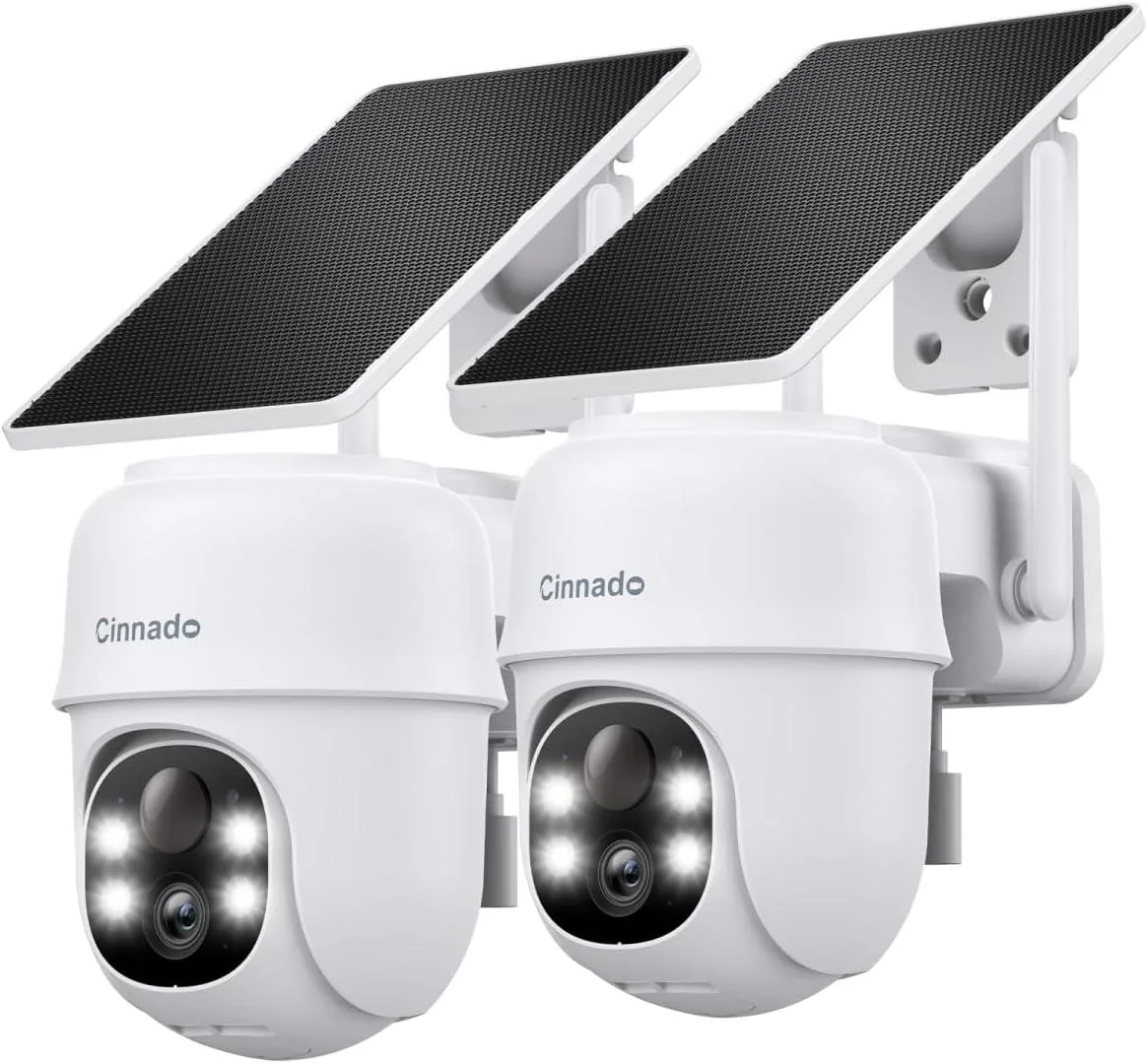 TAURKENAM TAURKENAM 2K Wireless Surveillance 2.4G Solar Battery 360° PTZ IP65 2 Pack — product photo