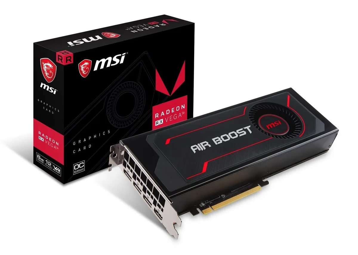 MSI MSI Radeon RX Vega 56 Air Boost 8G OC graphics card — product photo