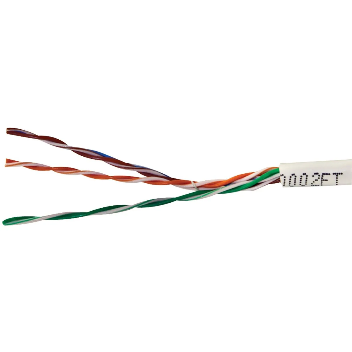 Petra Petra Vericom MBW5U-01441 CAT-5E UTP Solid Riser CMR network ethernet cable 1000ft White — product photo