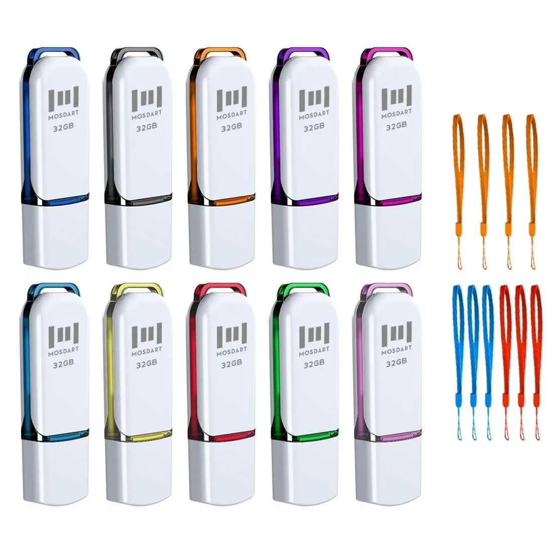ARCTIC ARCTIC 10×32 GB USB 2.0 Flash Drive Pack with Lanyards &amp; LED — product photo