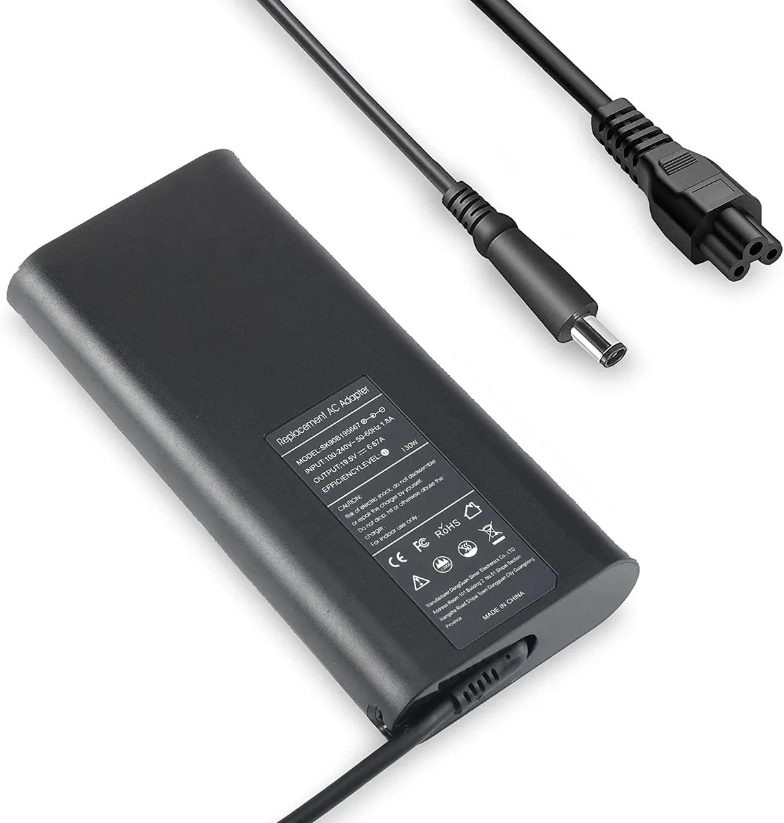myVolts myVolts 130W 19.5V 6.67A AC Adapter 4.5mm Dell XPS 15 Precision — product photo