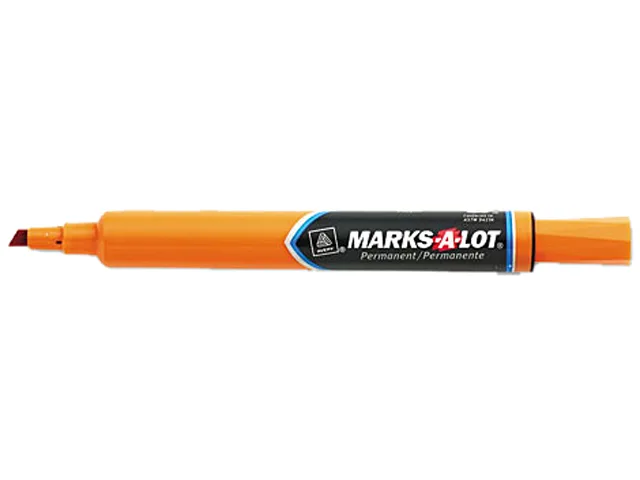 Marks-A-Lot Marks-A-Lot 08883 Permanent Marker Chisel Tip Orange Dozen — product photo