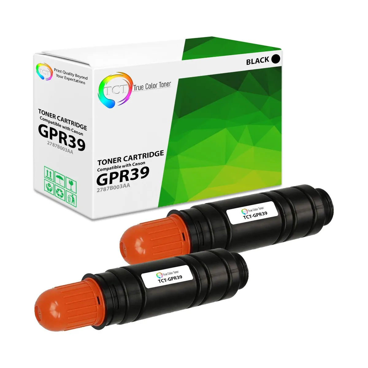 True Color Toner True Color Toner GPR39 2 Pack Black Toner Cartridge 15100 Pages — product photo