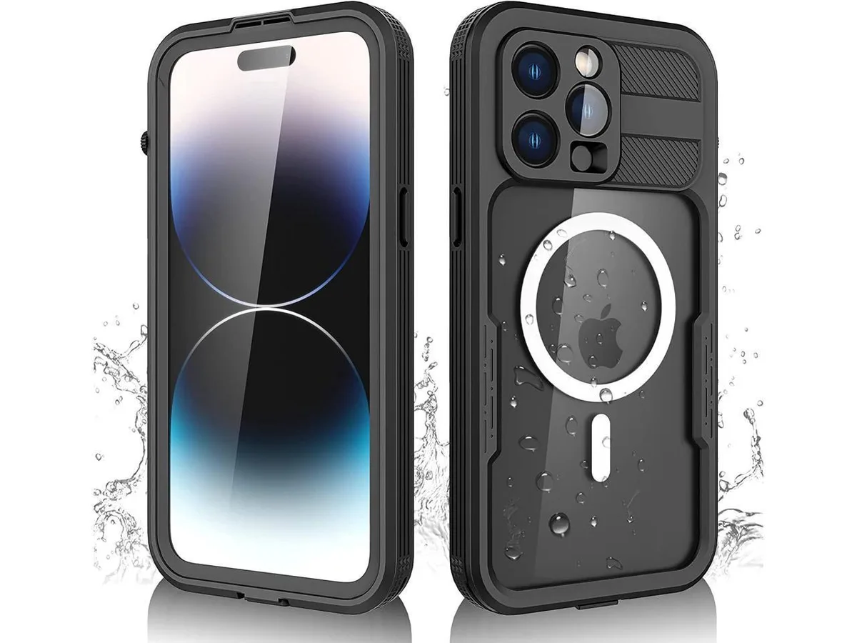 BONAEVER rugged waterproof case for iPhone 14 Pro Max 6.7 inch with built-in screen protector