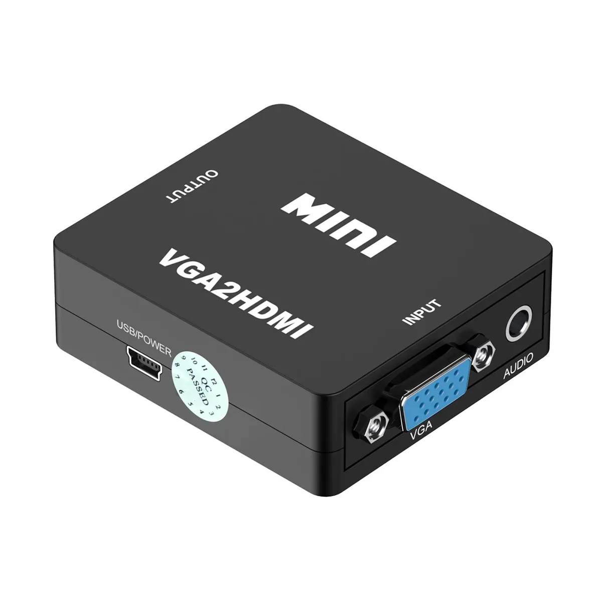 UTEK UTEK HDMI to AV Converter Black 66x55x20mm — product photo