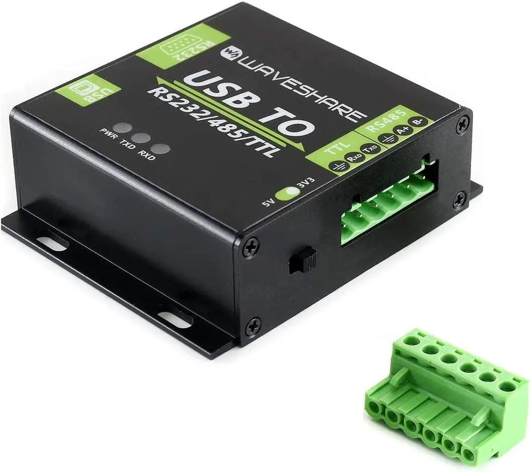 WaveShare WaveShare USB to RS232 RS485 TTL Isolated Converter FT232RL Aluminium Enclosure — product photo