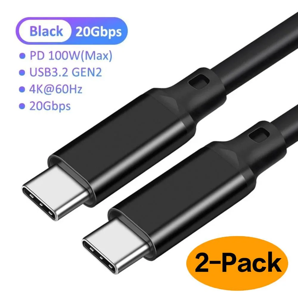 ESTONE ESTONE PQ099 USB 3.2 Gen 2x2 cable 1.6ft 20Gbps 100W 4K 60Hz — product photo