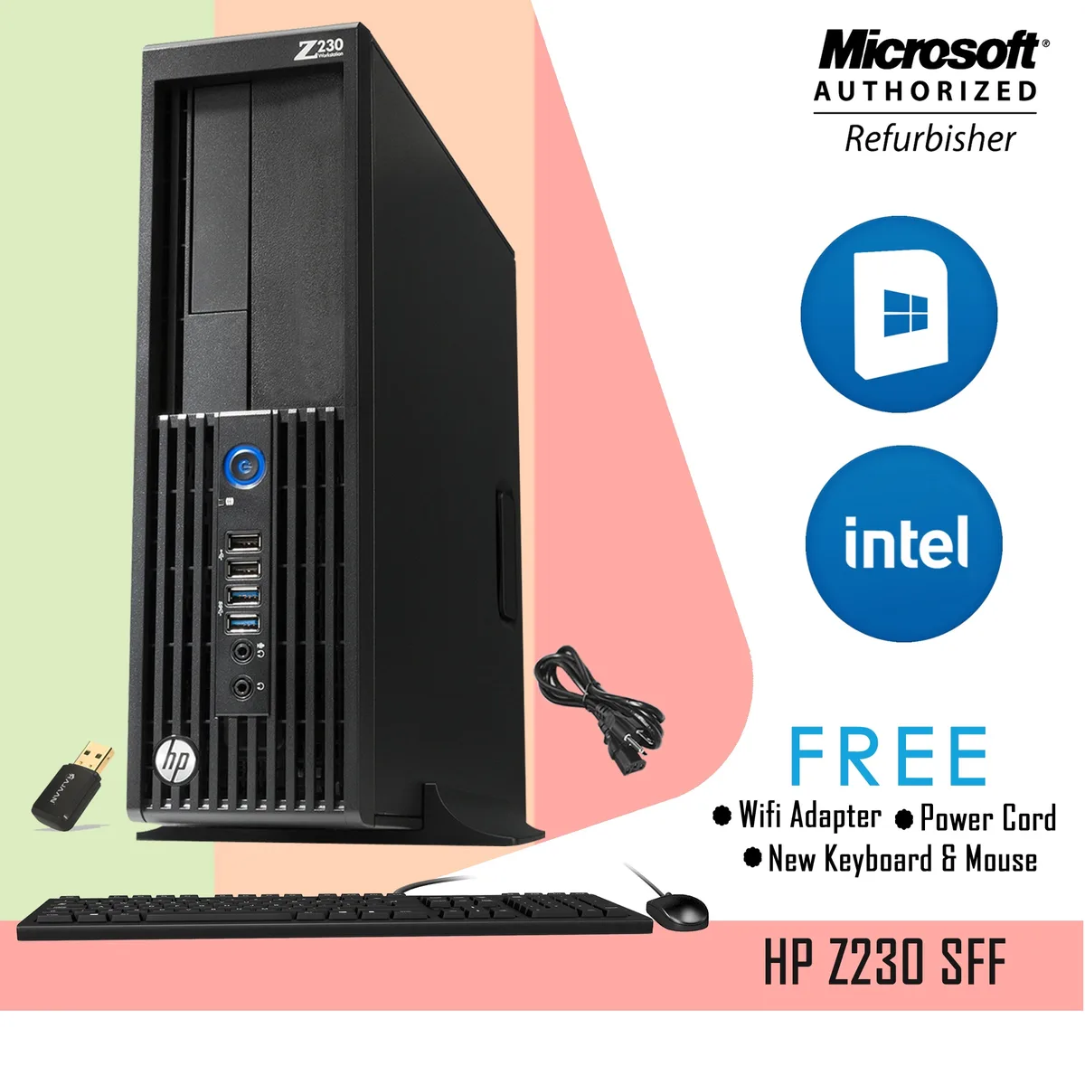 HP HP Z230 SFF Desktop PC Core i5-4570 3.20 GHz 8GB DDR3 1TB SSD Win 10 Pro — product photo