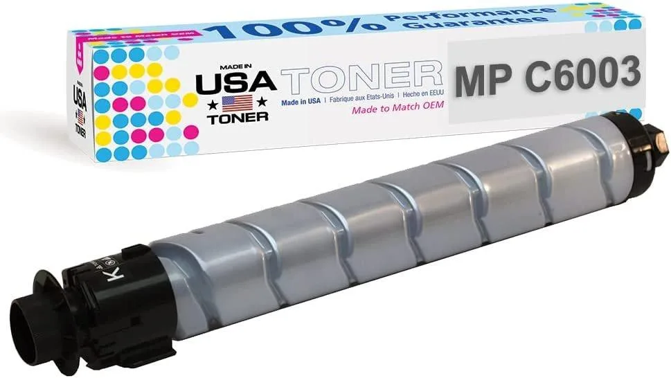MADE IN USA TONER MADE IN USA TONER Compatible for Ricoh MP C4503 C5503 C6003 841849 Black toner cartridge — product photo