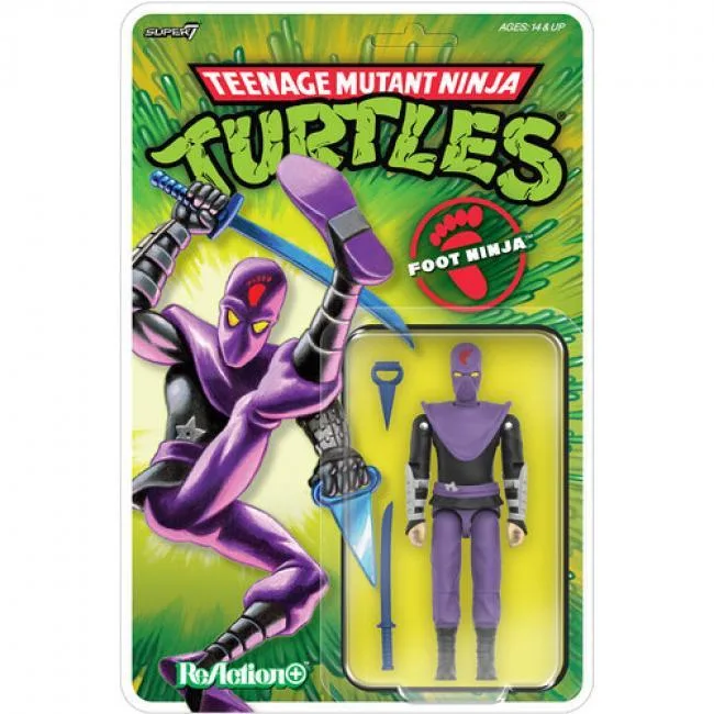 Super7 Super7 OR-TMNT-10715 Teenage Mutant Ninja Turtles ReAction+ Foot Ninja Action Figure — product photo