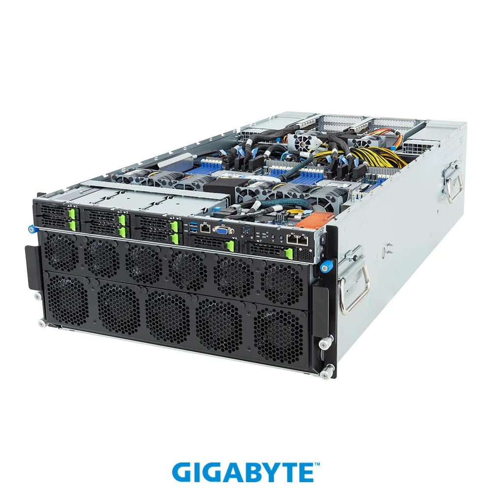 GIGABYTE GIGABYTE G593-ZD2-AAX1 barebone server AMD EPYC 9004 5U 8-GPU — product photo