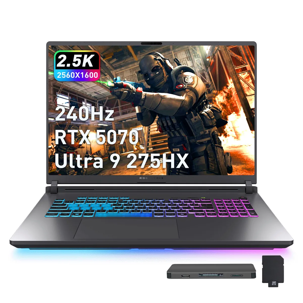 ASUS ASUS ROG Strix G18 18" WQXGA 240Hz Gaming Laptop Intel Ultra 9 275HX RTX 5070 16GB DDR5 1TB — product photo