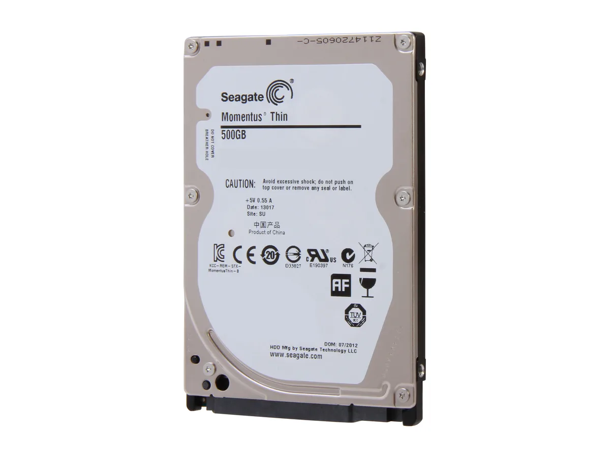 Seagate Seagate ST500LT012 500GB 5400 RPM 16MB Cache SATA 6.0Gb/s 2.5" 7mm Laptop Hard Drive — product photo
