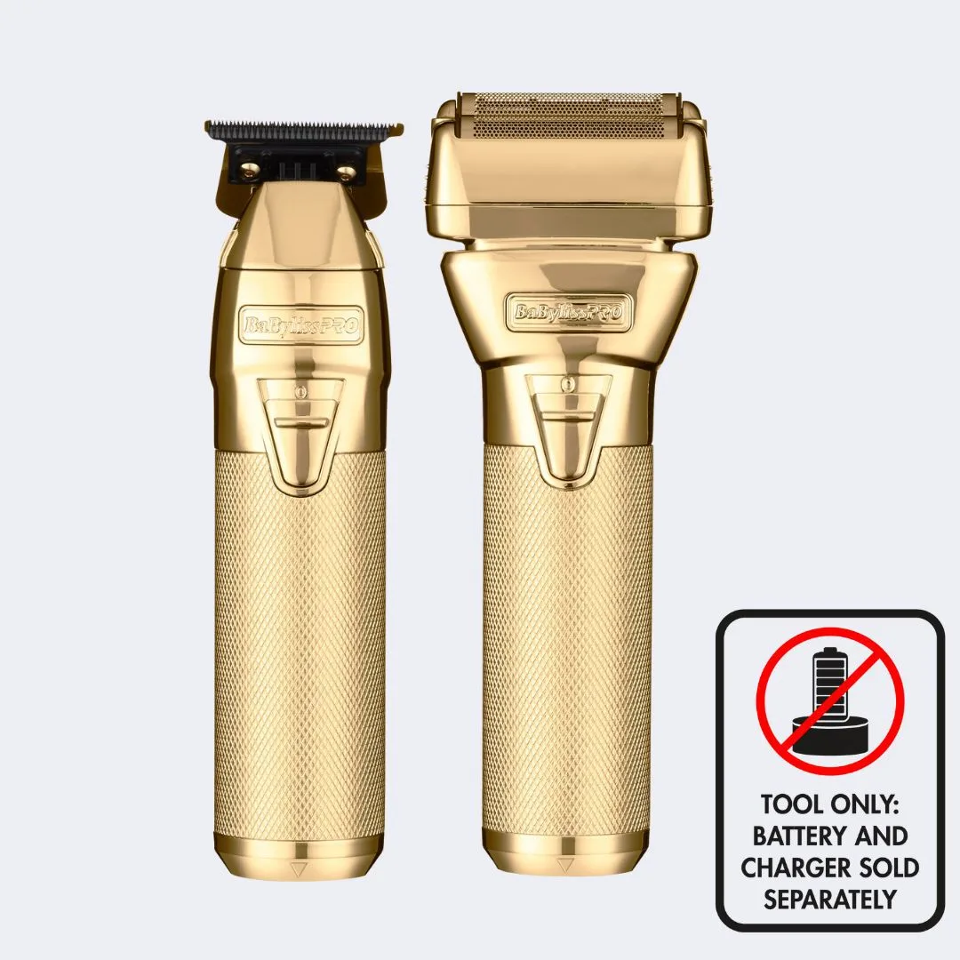 Babyliss Pro Babyliss Pro FX1FSTGTO GoldFX Trimmer &amp; Foil Shaver 2-Head Set — product photo